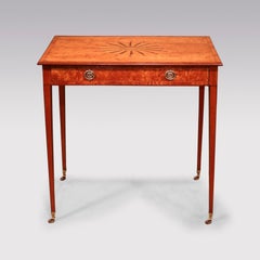 Sheraton Period Satinwood Side Table, Late 18th Century, England, 1785