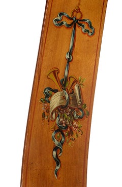 Sheraton Style Satinwood Chair with Painted Decoration