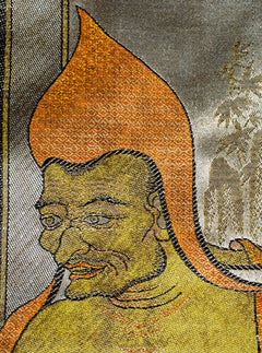 A Shimmering Mongolian Devotional Tapestry Of A Scarce And Highly Desirable