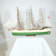 A Shipmodel of the full rigger "Denmark"