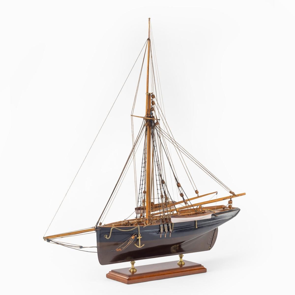 Shipyard Model of a Gaff-Rigged Newhaven Smack 4