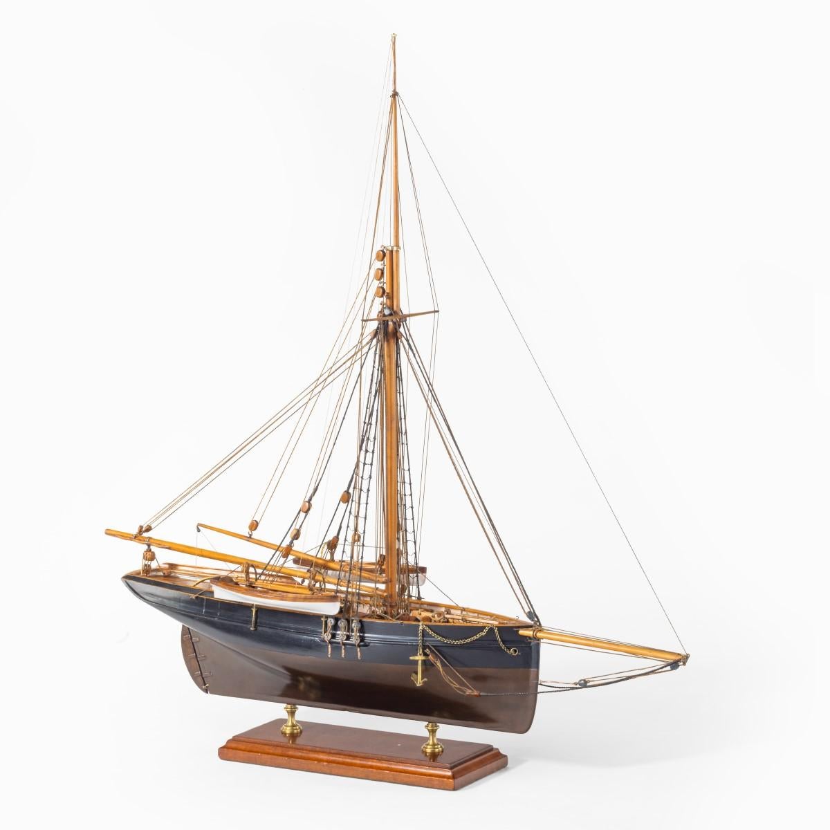 Shipyard Model of a Gaff-Rigged Newhaven Smack 7