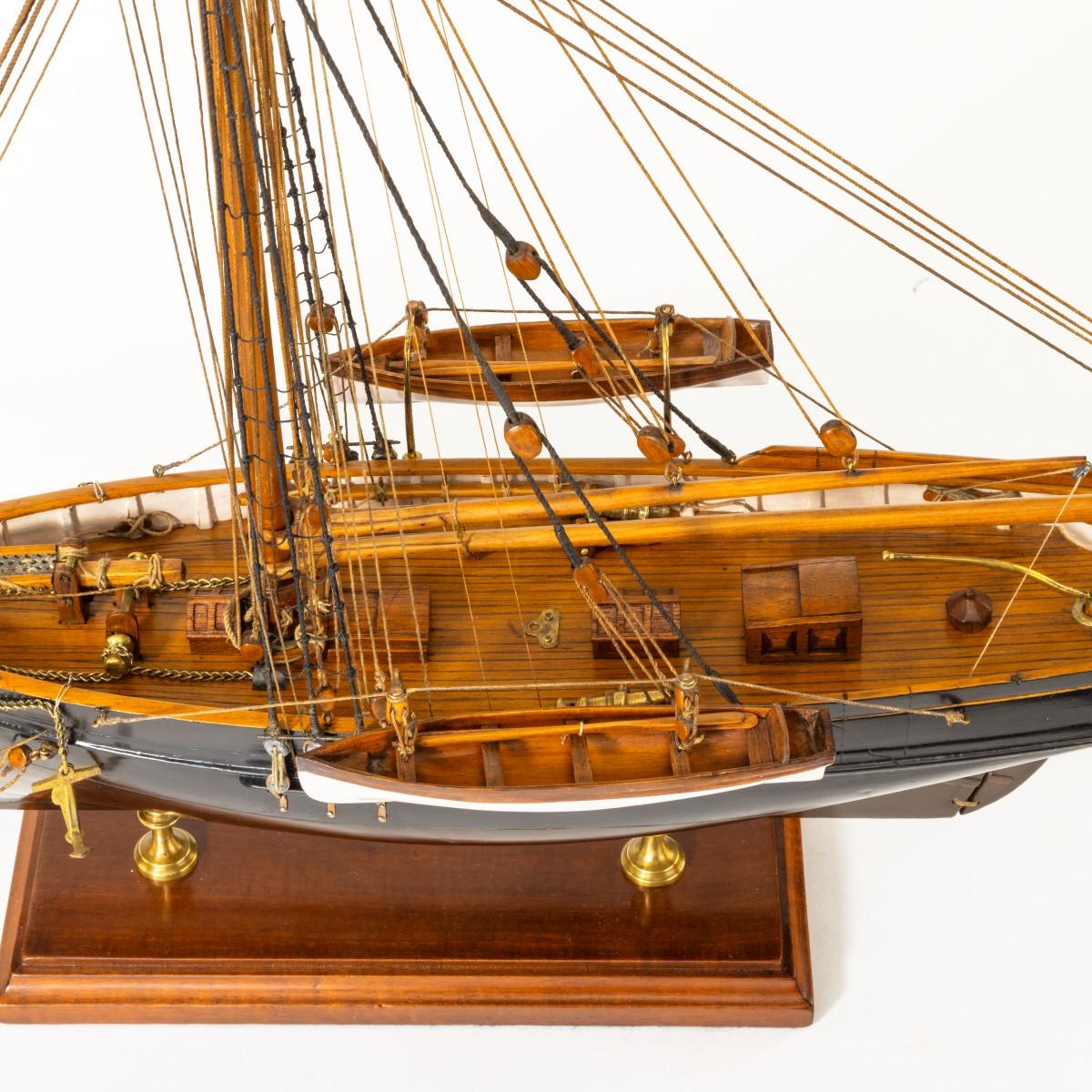 Shipyard Model of a Gaff-Rigged Newhaven Smack 3