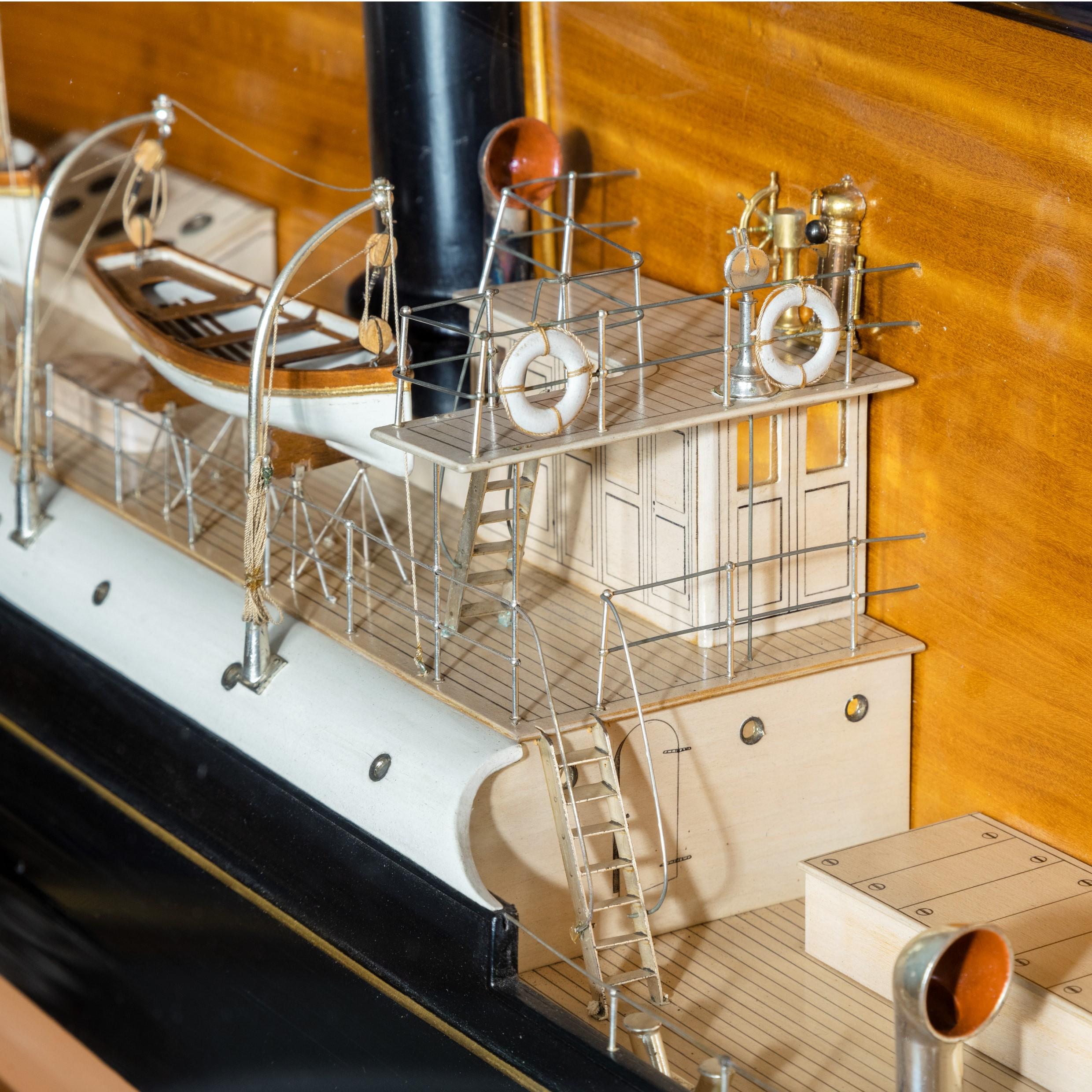 Shipyard Model of the Wooden Steam Ship ‘S.S. F.W.Harris’ For Sale 3