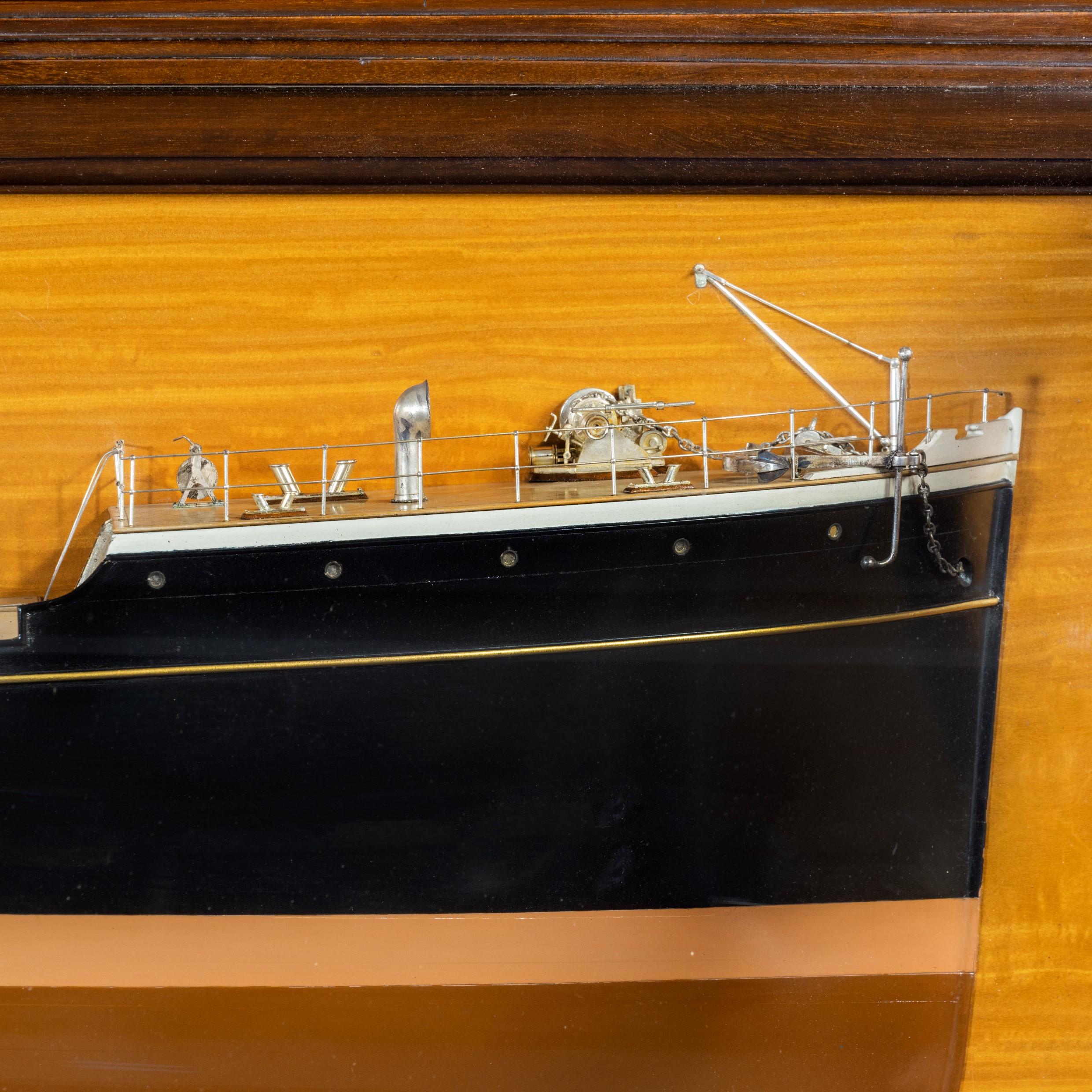 Shipyard Model of the Wooden Steam Ship ‘S.S. F.W.Harris’ For Sale 8