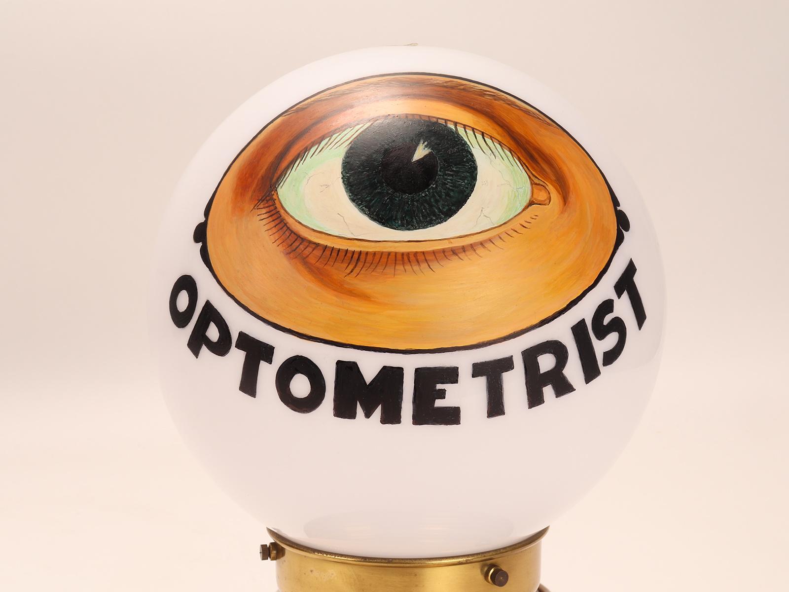 Shop Window Lamp Sign for an Optometrist, USA1950 In Good Condition For Sale In Milan, IT