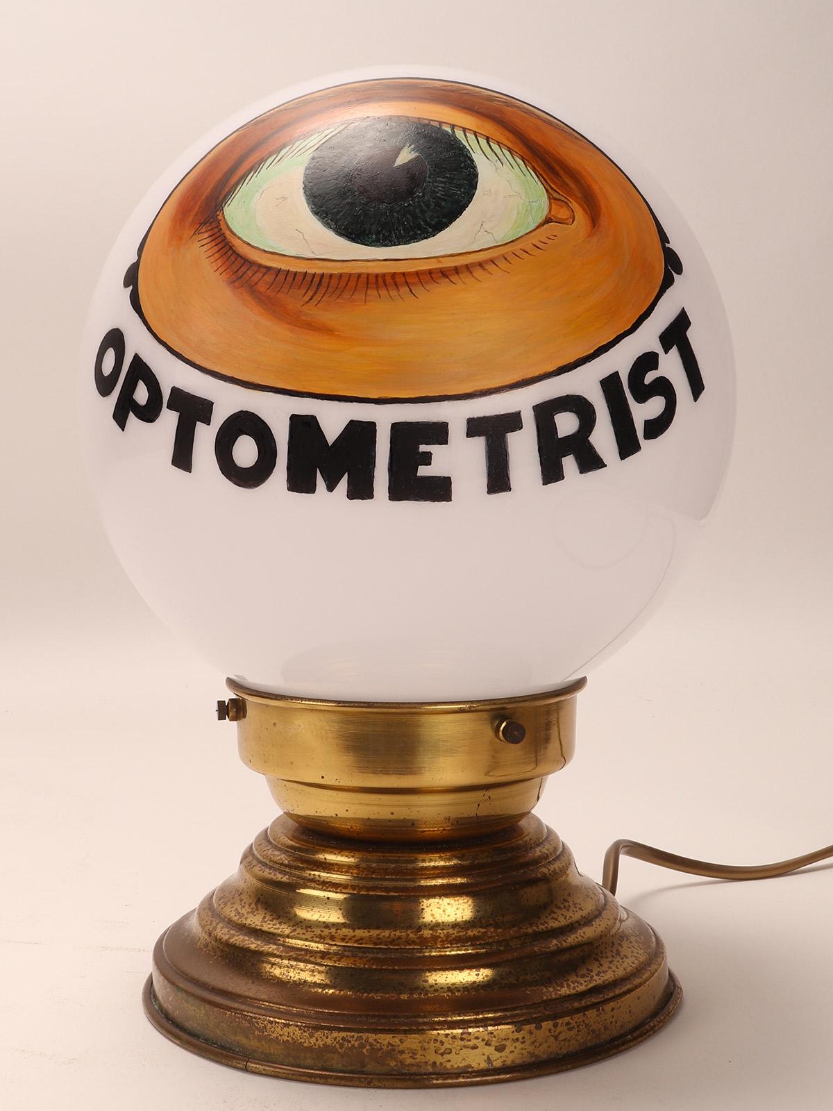 Shop Window Lamp Sign for an Optometrist, USA1950 For Sale 3