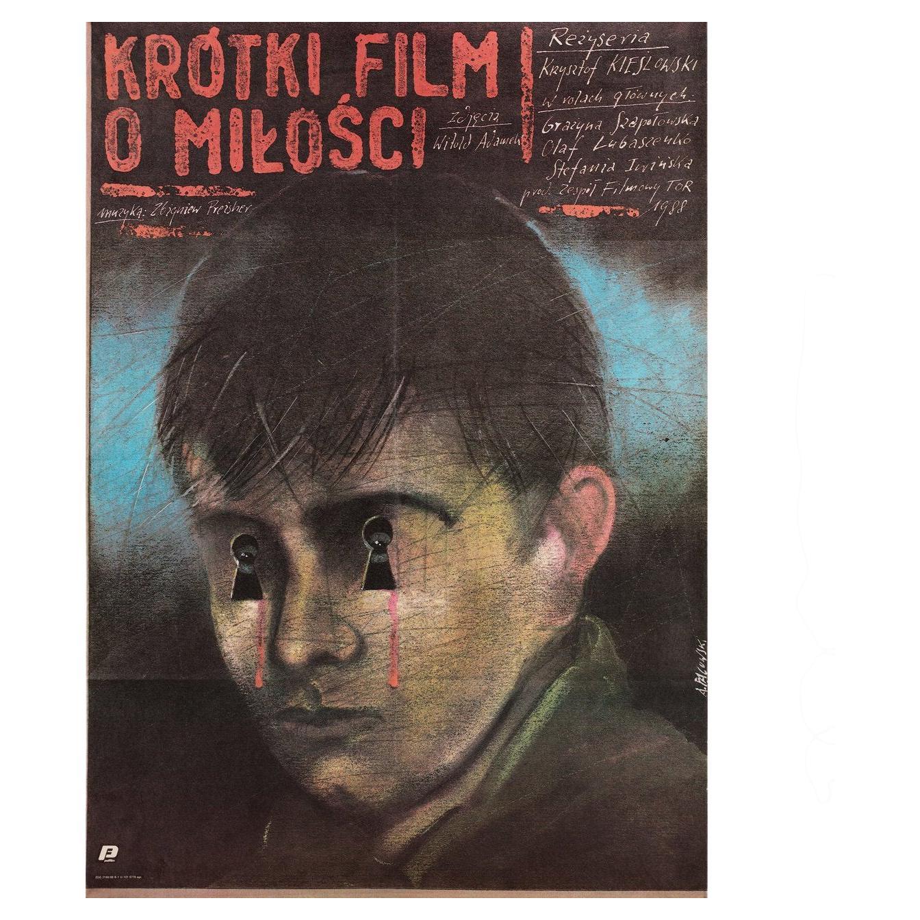 Short Film about Love 1988 Polish B1 Film Poster