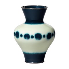 Vintage Showa Period Cloisonné Enamel Vase, circa 1980