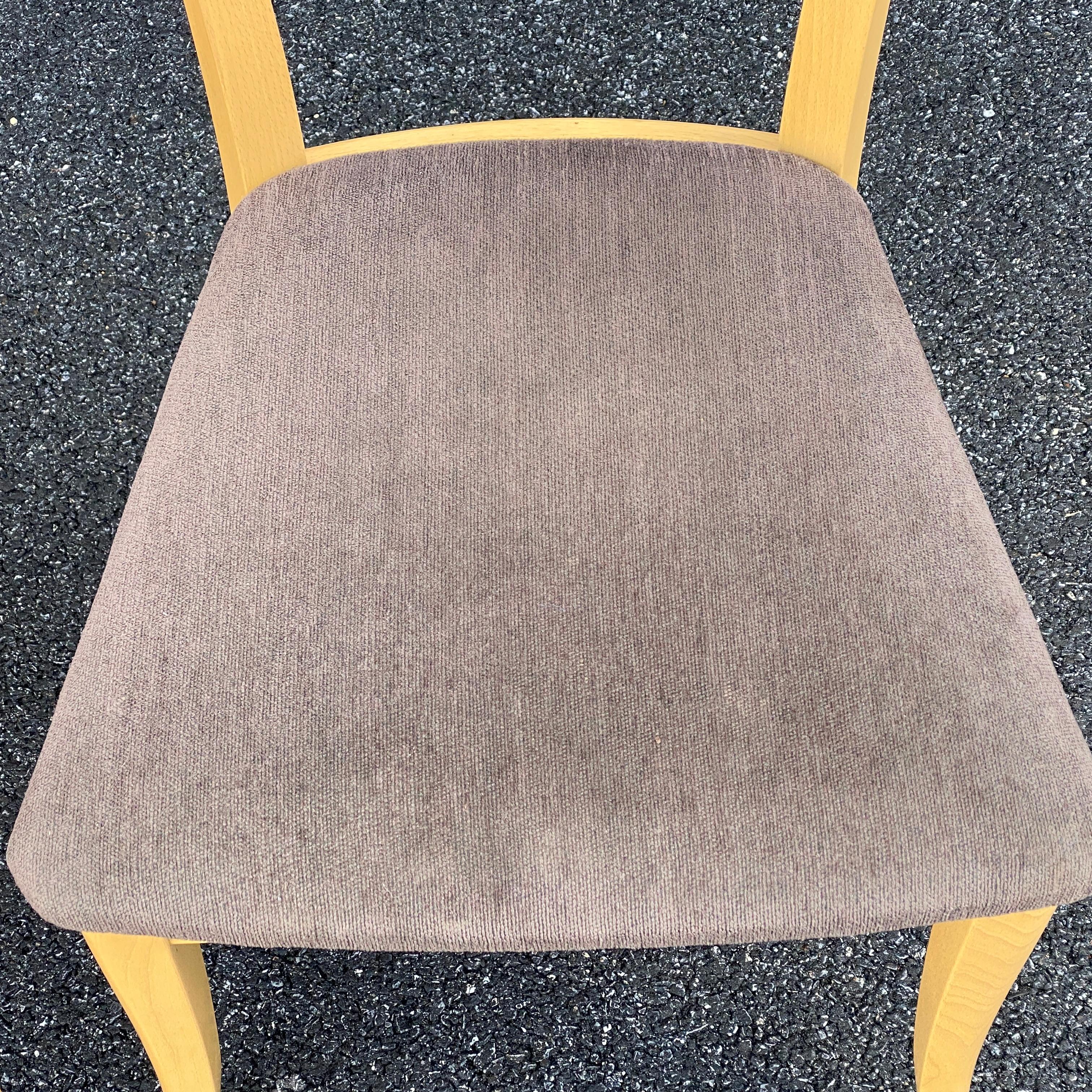 A. Sibau Italian Modernist Sculpted Dining Side Chairs In Good Condition For Sale In West Chester, PA