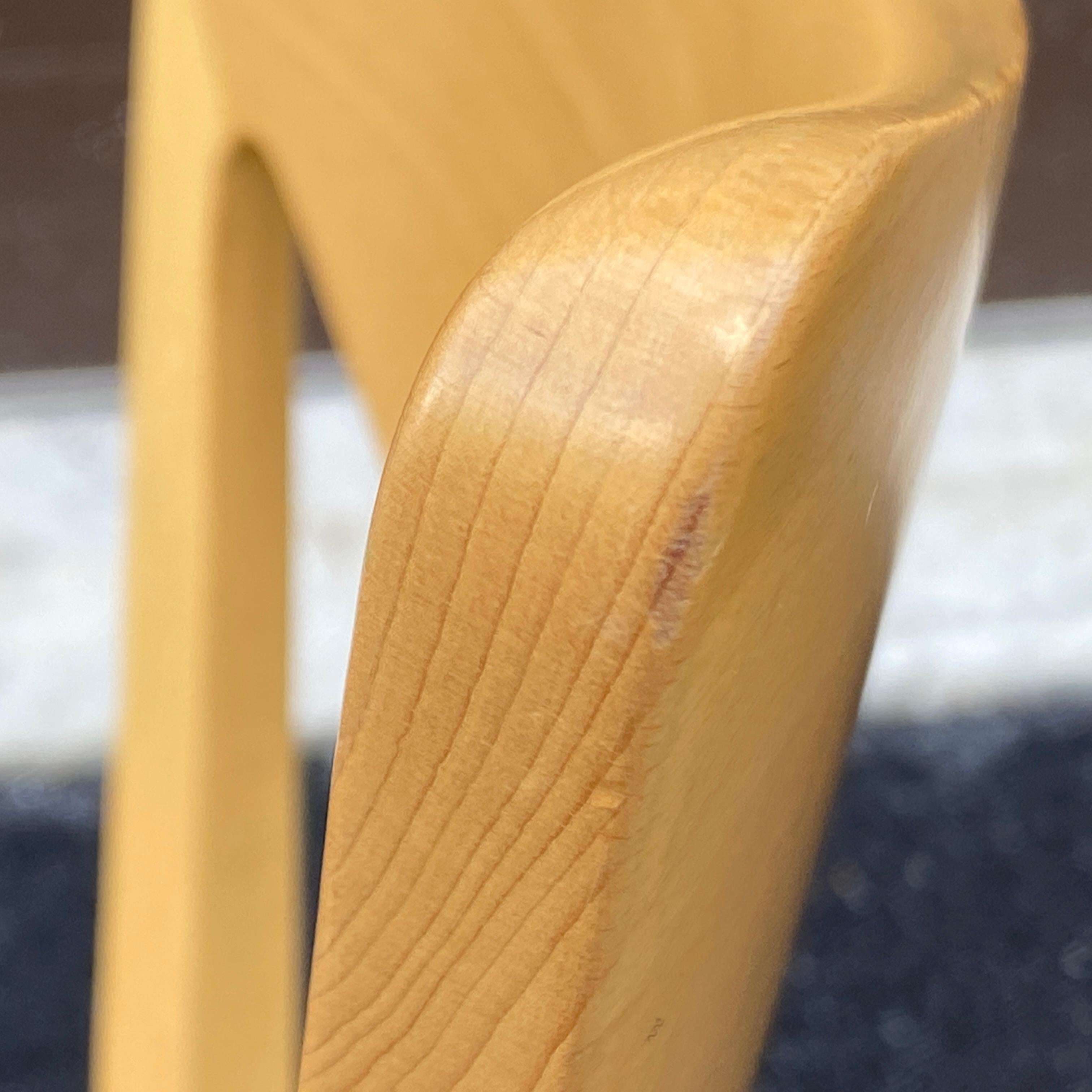 A. Sibau Italian Modernist Sculpted Dining Side Chairs For Sale 3