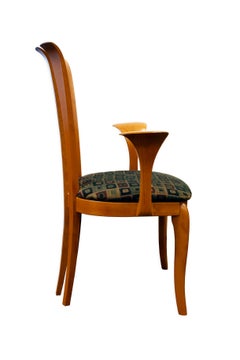 A Sibau Set of 6 Post Modern Vintage Italian Dining Chairs Made in Italy