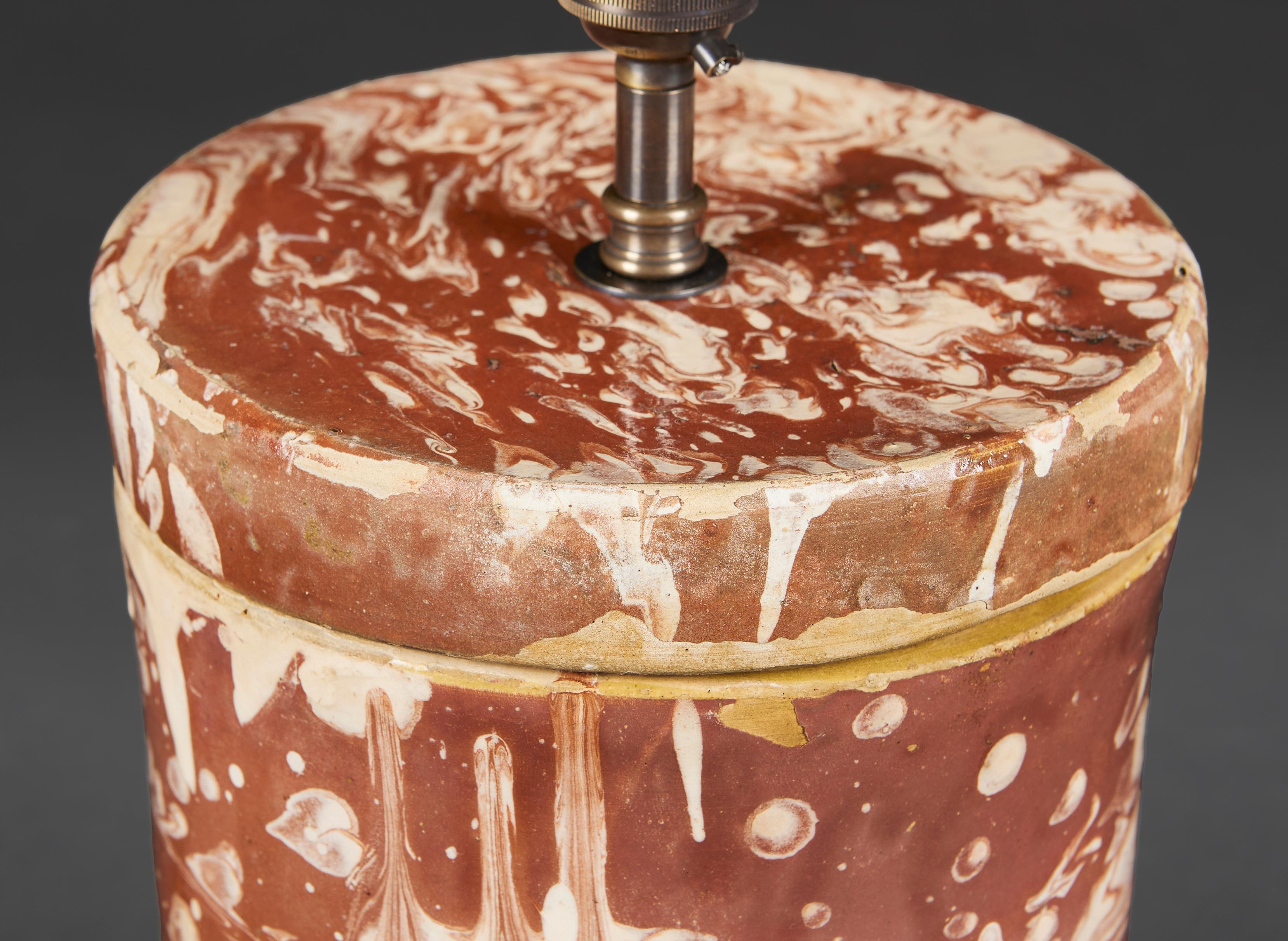 19th Century A Sicilian Pharmacy Jar As A Lamp