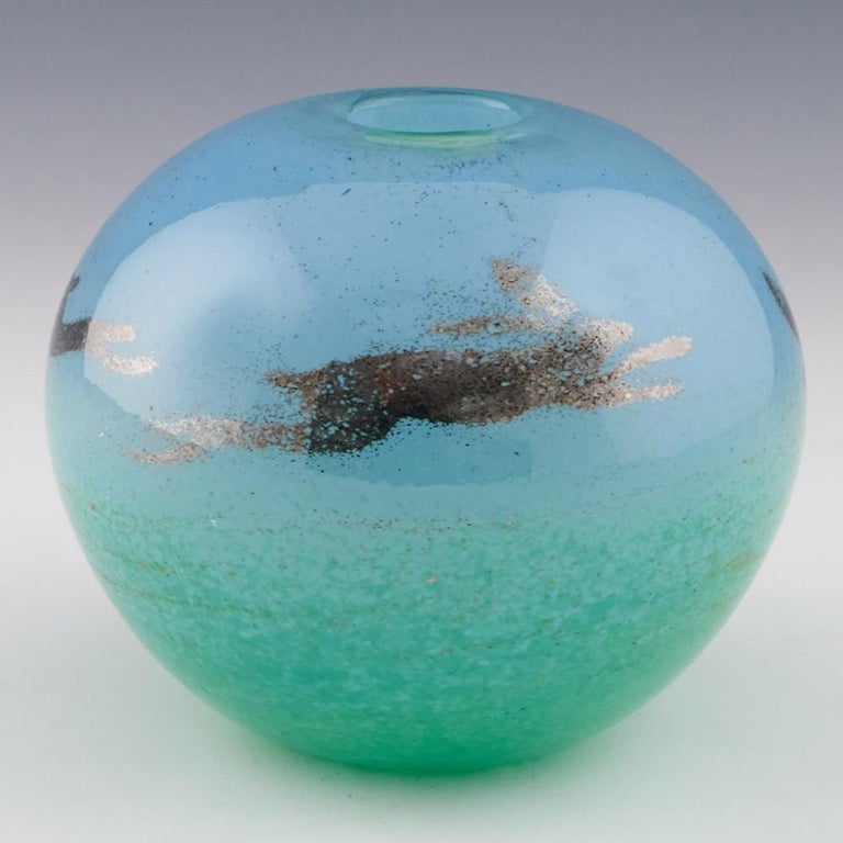 Siddy Langley Studio Glass Vase For Sale at 1stDibs