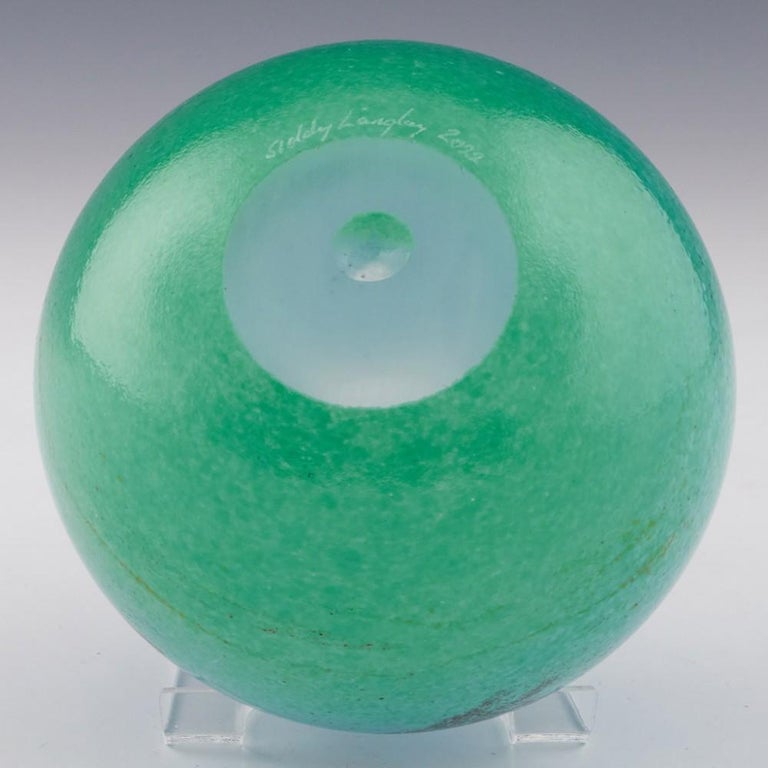 Siddy Langley Studio Glass Vase For Sale at 1stDibs