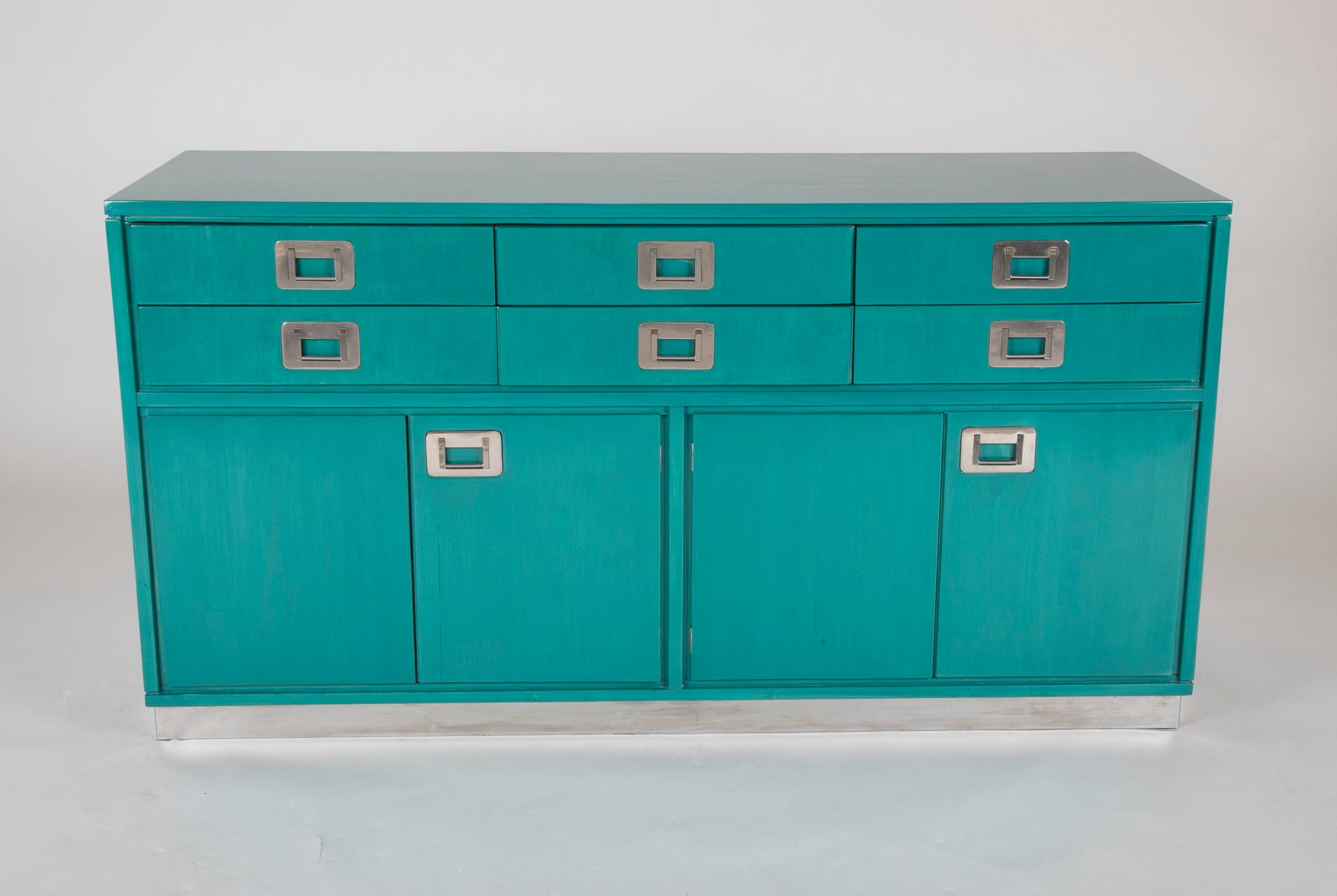 Sideboard Designed by Ico Parisi Produced by Spartaco Brugnoli in 1977 In Good Condition In Stamford, CT