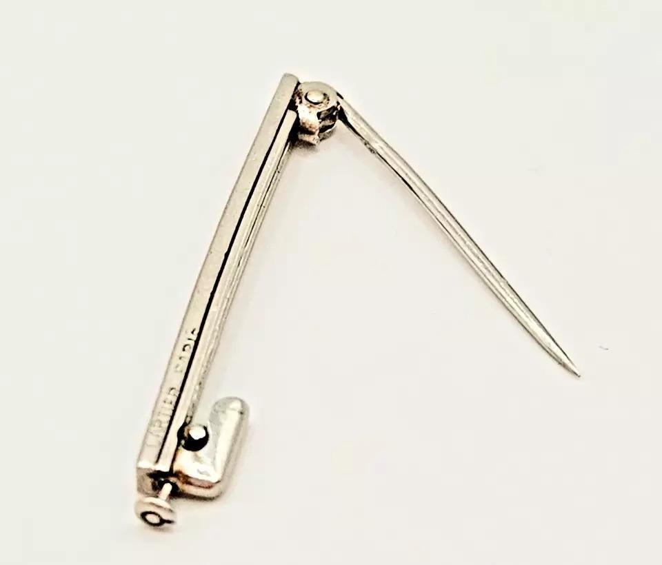 A Signed Cartier Paris Art Deco Platinum & Diamond Pin / Brooch, Circa 1920’s. 1