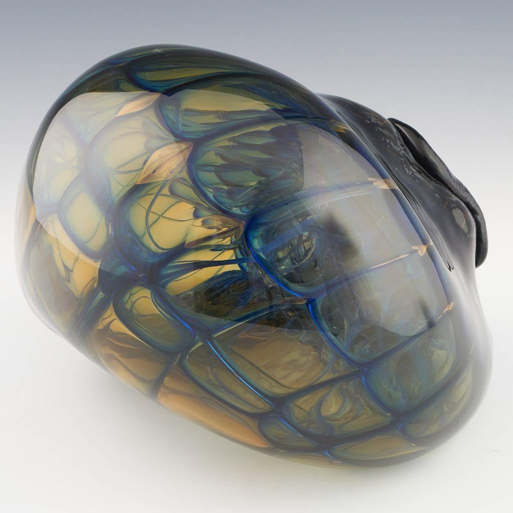 Fin du 20e siècle Sculpture en verre signée Jorg Zimmerman en vente