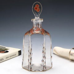 A Signed Marcel Goupy Enamelled Spirit Decanter, c1925