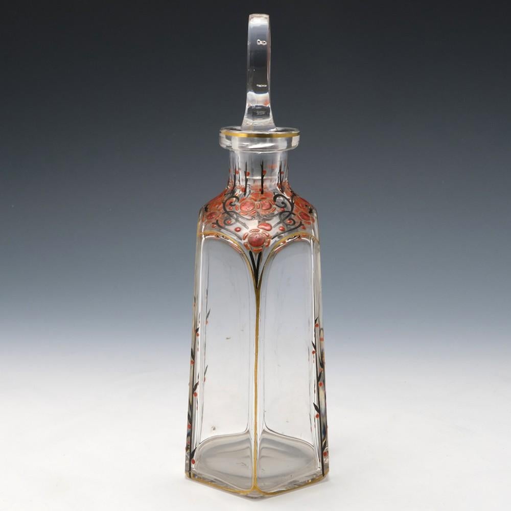 French A Signed Marcel Goupy Enamelled Perfume Bottle, c1925 For Sale
