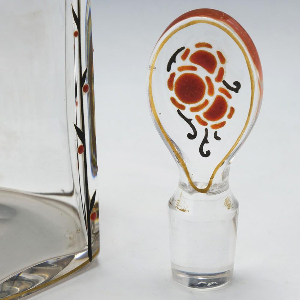 A Signed Marcel Goupy Enamelled Perfume Bottle, c1925 For Sale 3