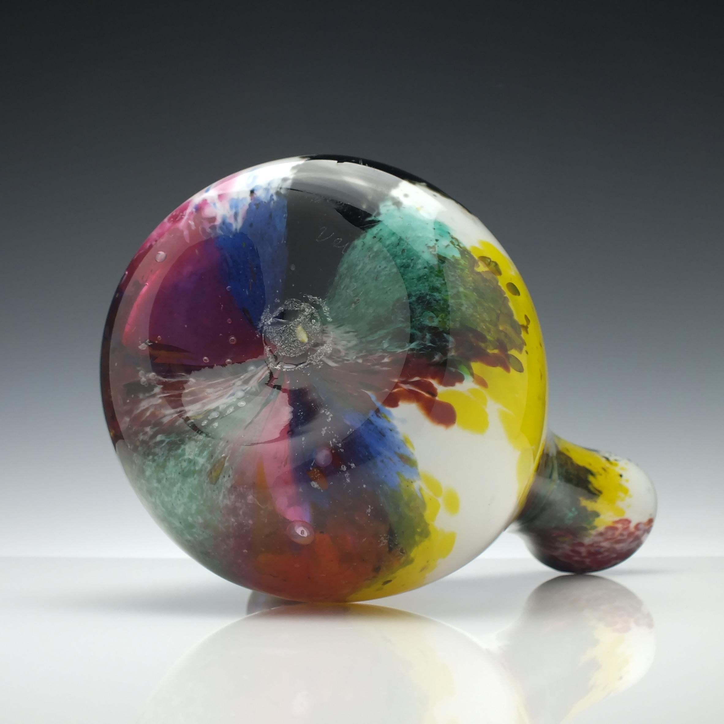 Signed Murano Venini Glass Vase, circa 1924 3