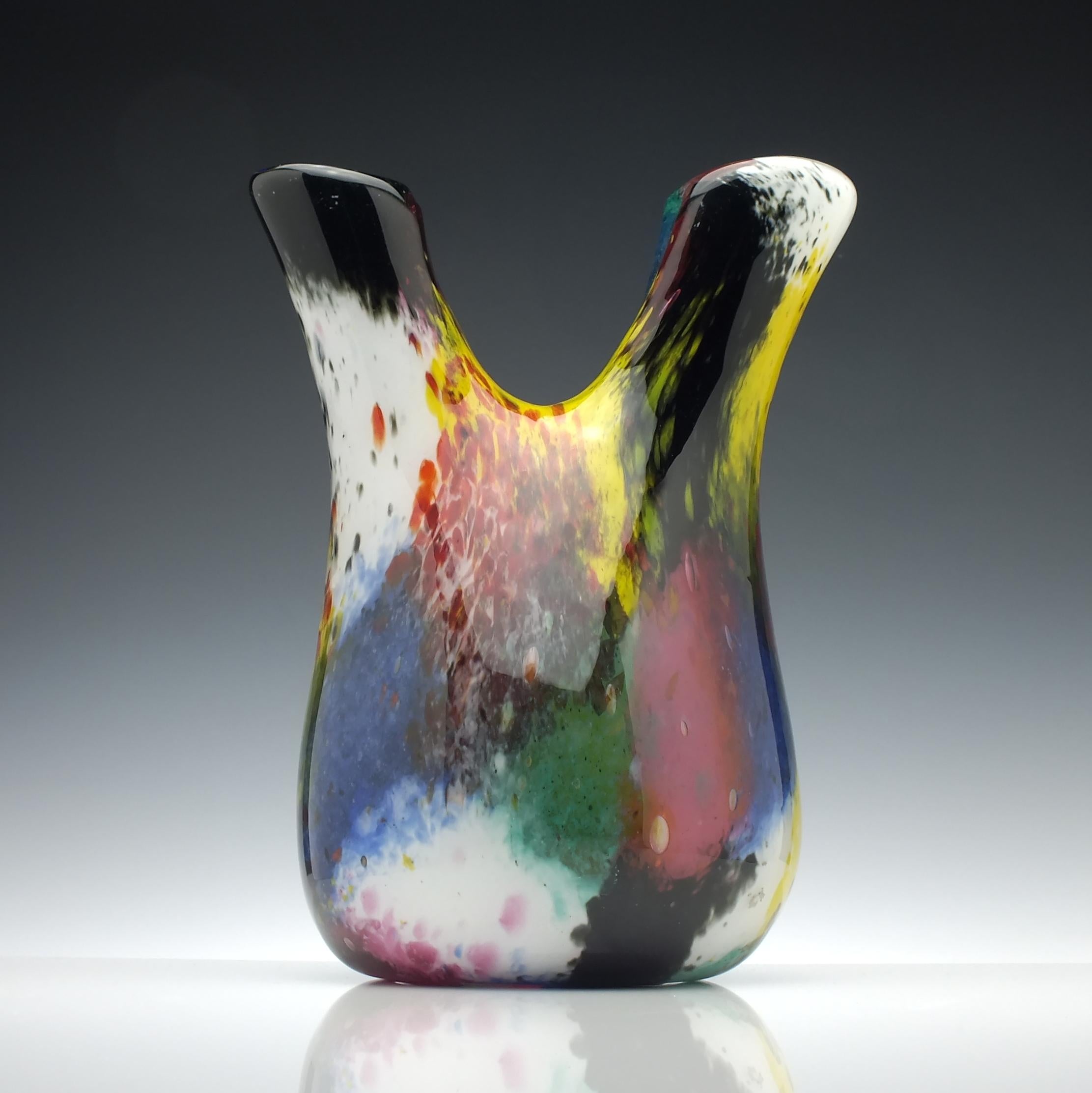 Other Signed Murano Venini Glass Vase, circa 1924