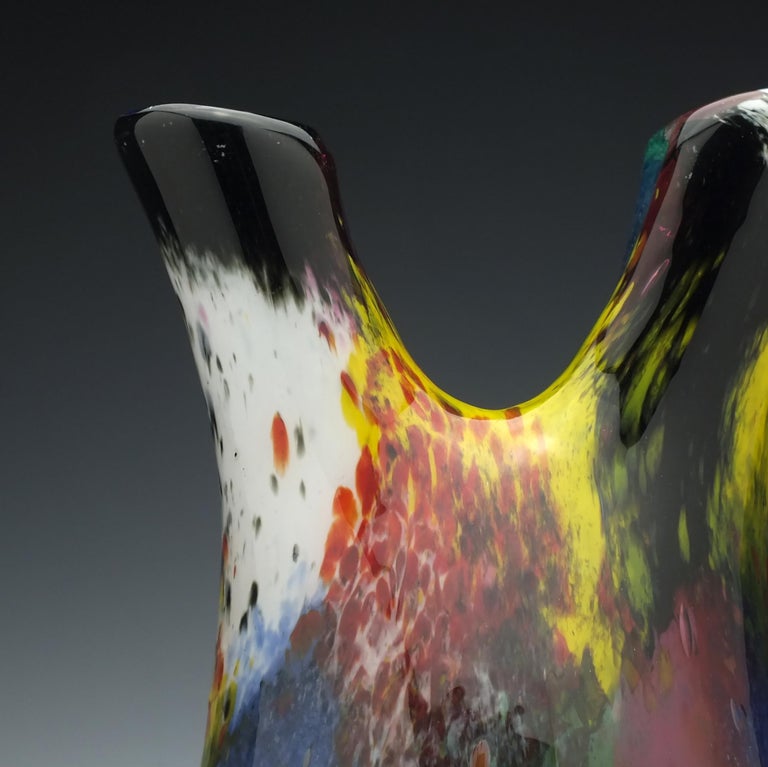 Signed Murano Venini Glass Vase, circa 1924 at 1stDibs