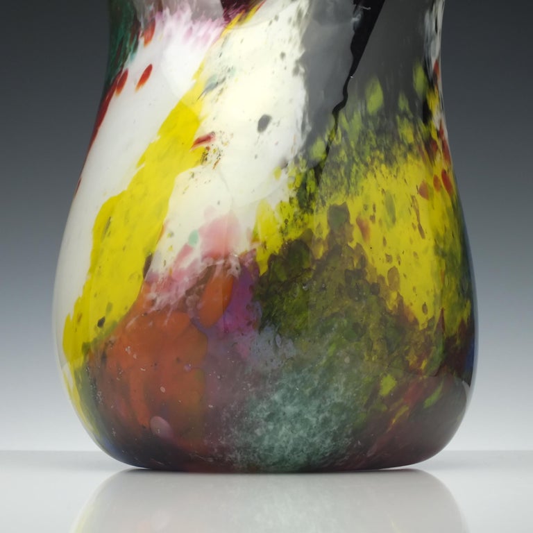 Signed Murano Venini Glass Vase, circa 1924 at 1stDibs