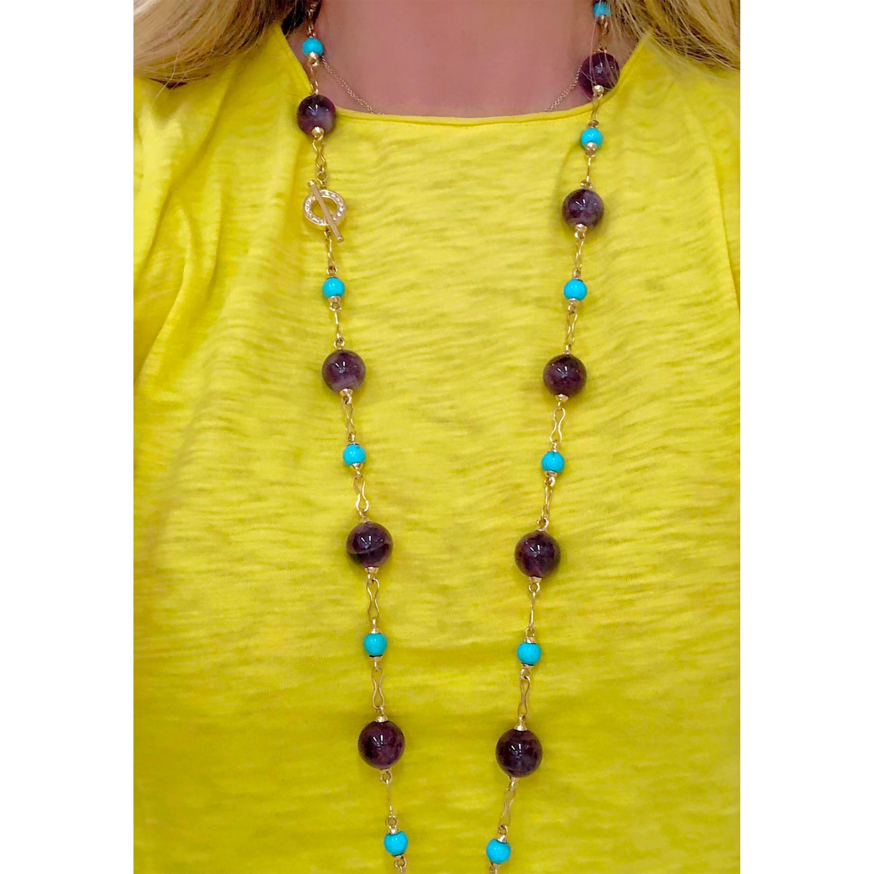 turquoise station necklace