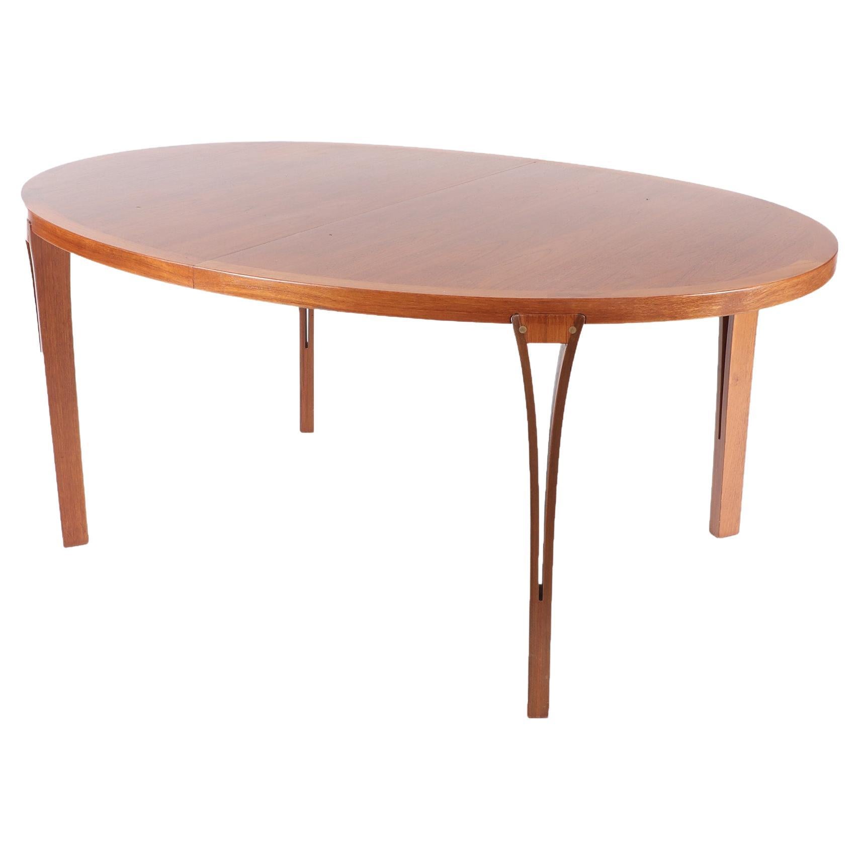 A signed Sven Ellekaer mid century modern teak Danish dining room table c. 1960 For Sale