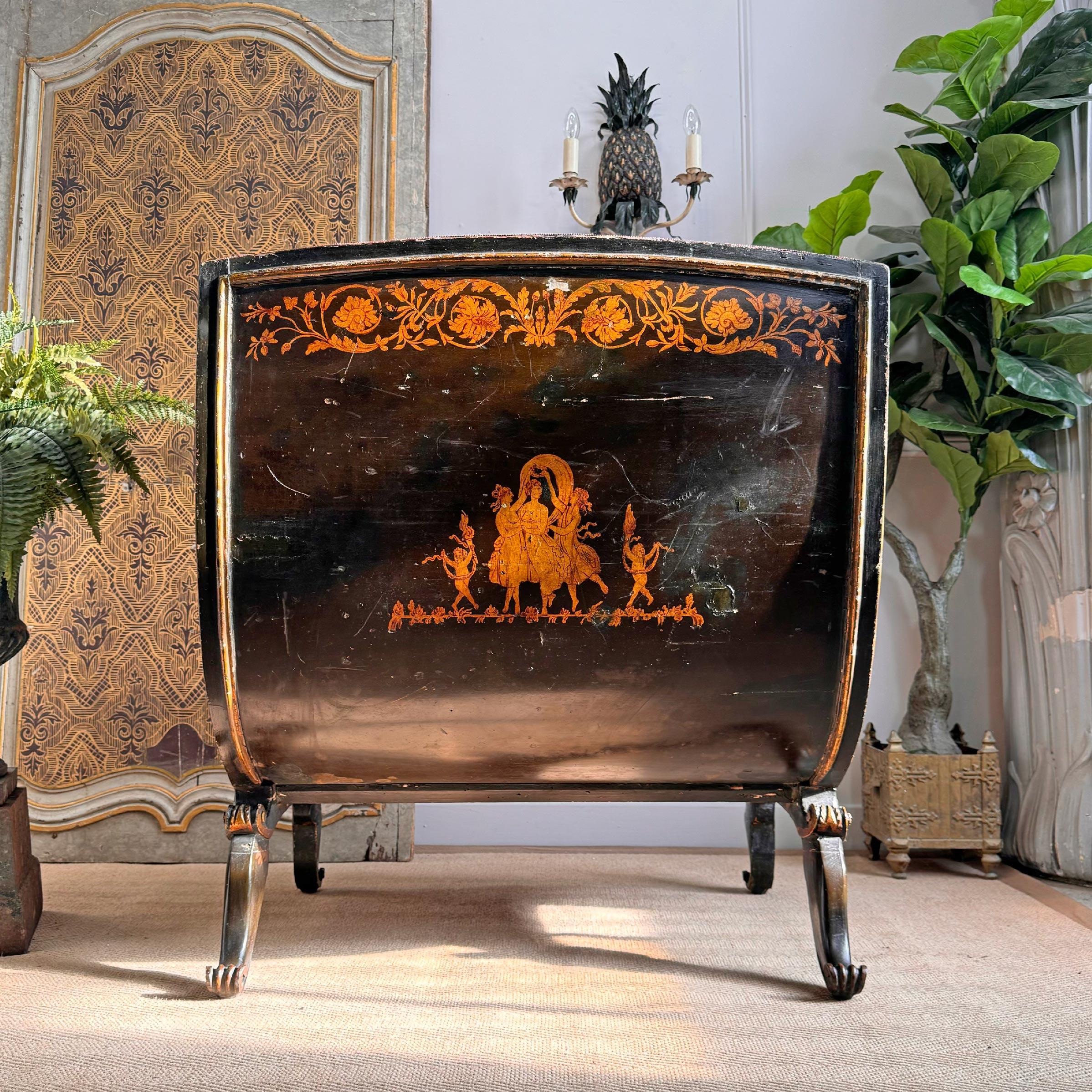 A Significantly Important and Rare 18th Century French Sleigh Form Crown Chair For Sale 9