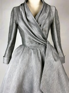 Un abito di seta di Eric Dubrulle per il Prix de Diane, Haute Couture – Parigi, Primavera