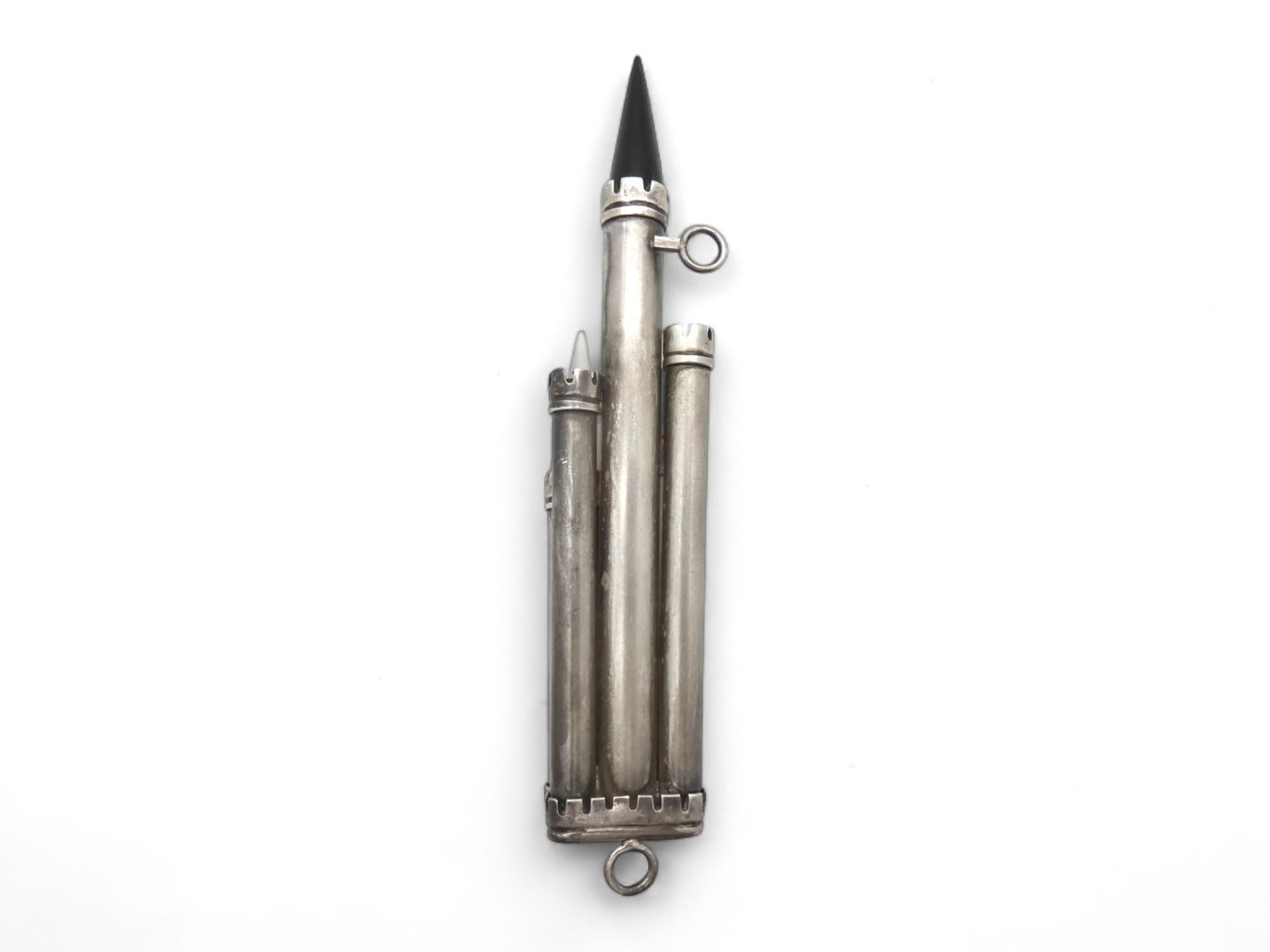 XX secolo Una custodia per Mezuzah americana in argento di Selma, circa 1980. Judaica in vendita