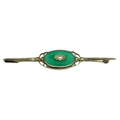 Silver and Colored Stone Brooch