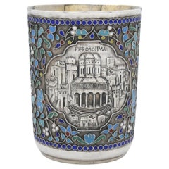 Copa de Kiddush de plata y esmalte de Henryk Winograd, 1994