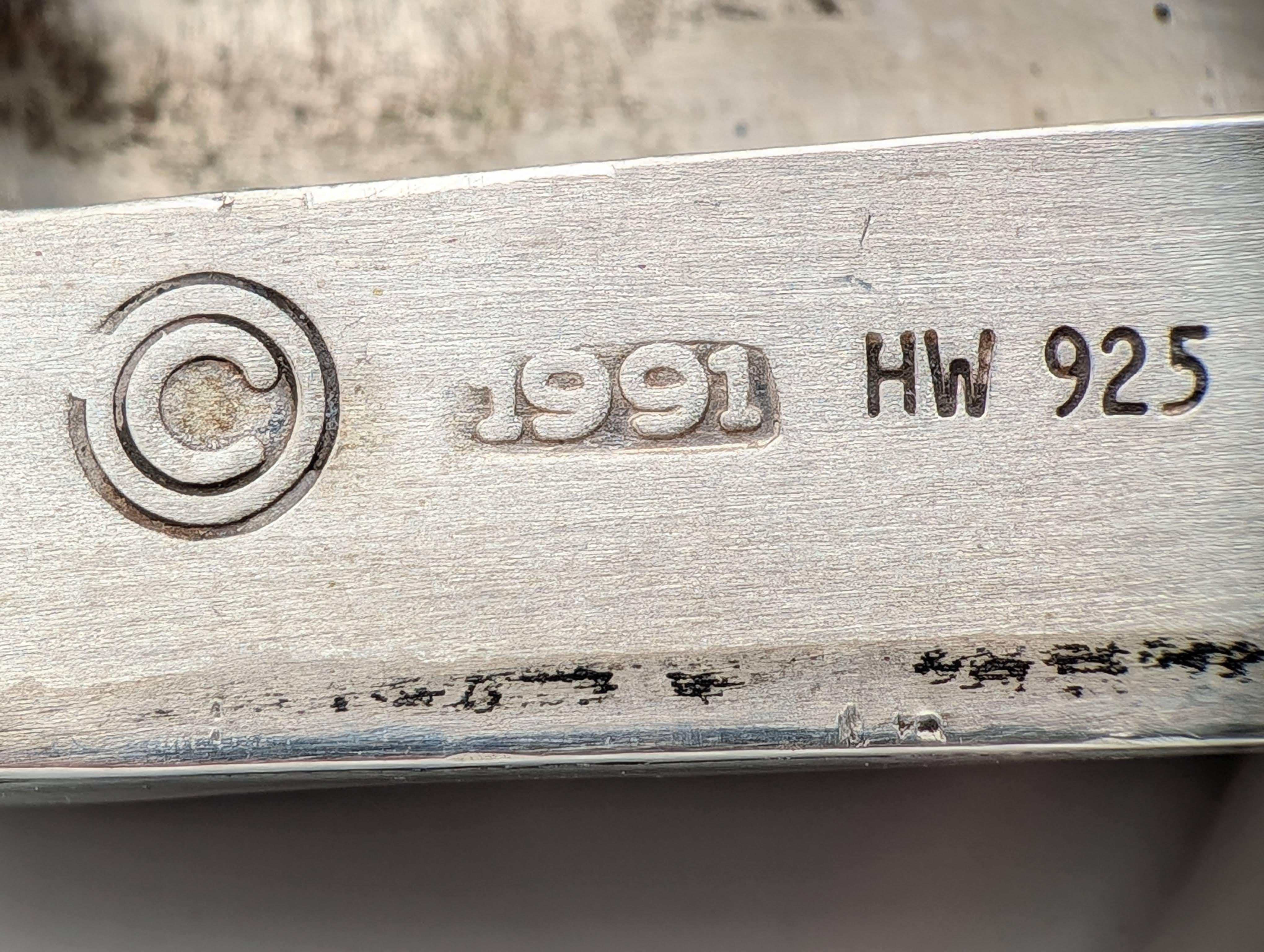 Una custodia per Mezuzah in argento e smalto di Henryk Winograd, 1991 in vendita 5