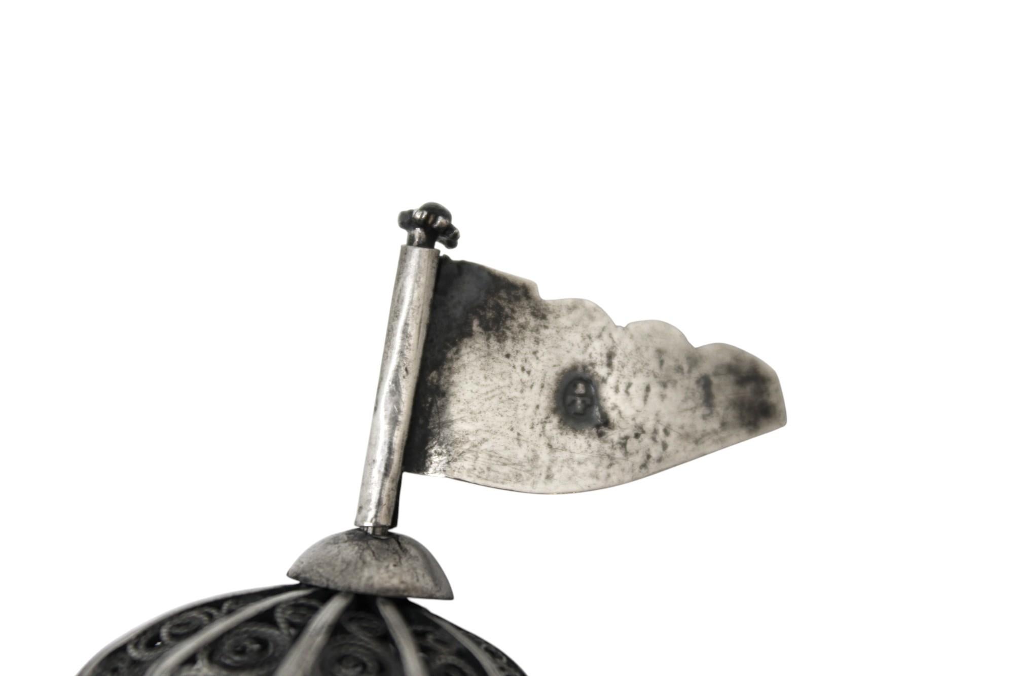 Contenitore per spezie in argento e filigrana, Lemberg 1814 In condizioni buone in vendita a New York, NY