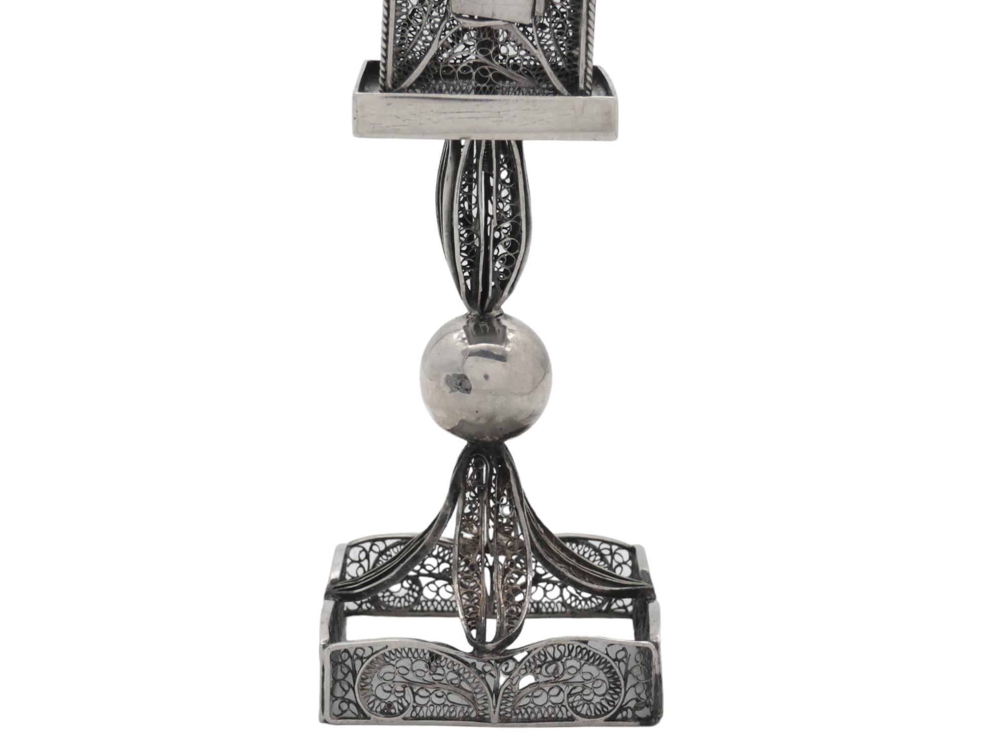 Tour à pointes en argent et filigrane, Autriche 1880 Bon état - En vente à New York, NY