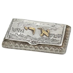 Caja de rapé marroquí de plata y oro, hacia 1920