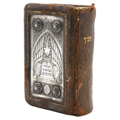 A Silver and Leather Bezalel Book Binding, Jerusalem Circa 1930
