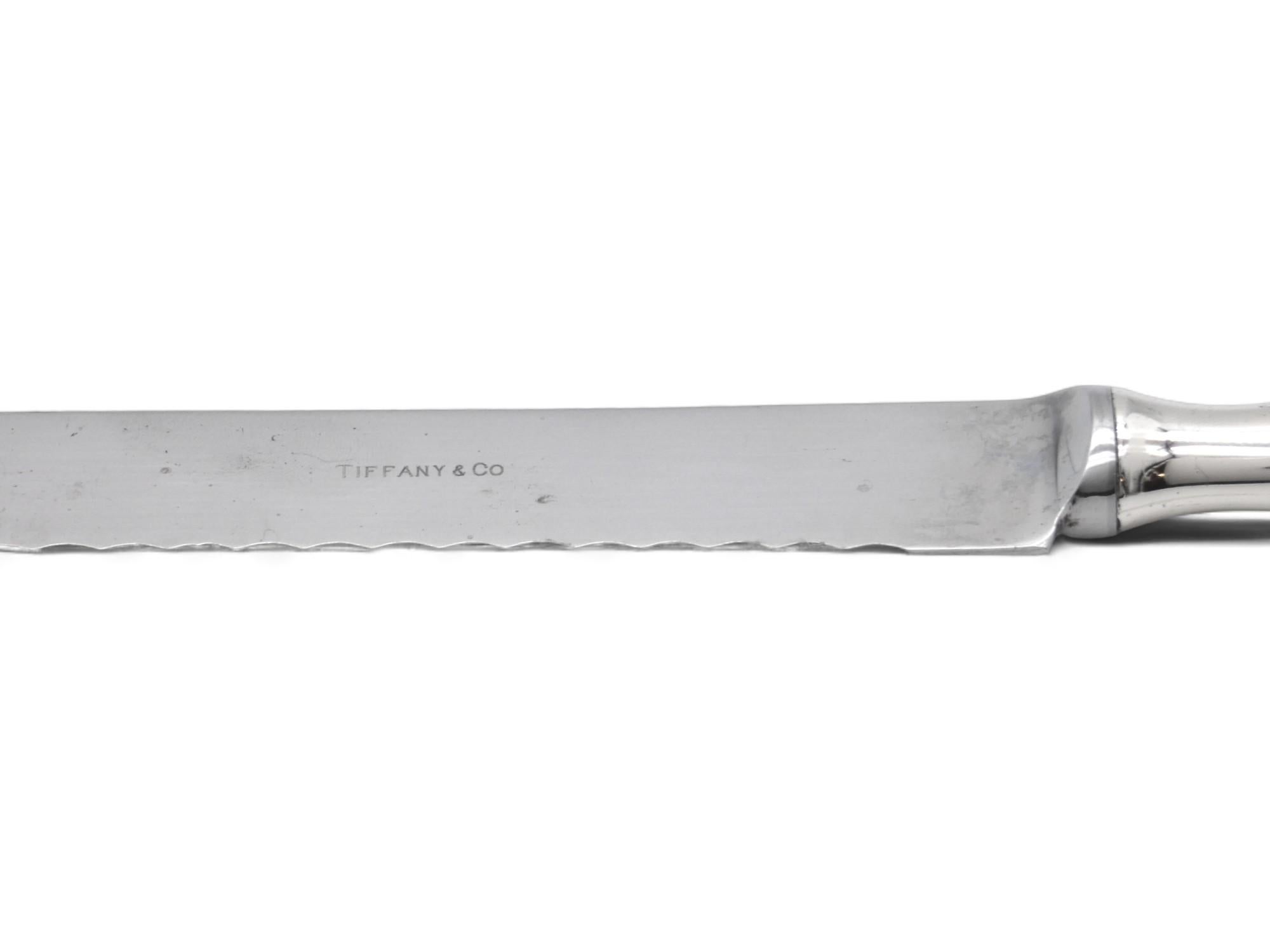Cuchillo de Challah de plata de Tiffany & Co., Italia 1984 finales del siglo XX en venta