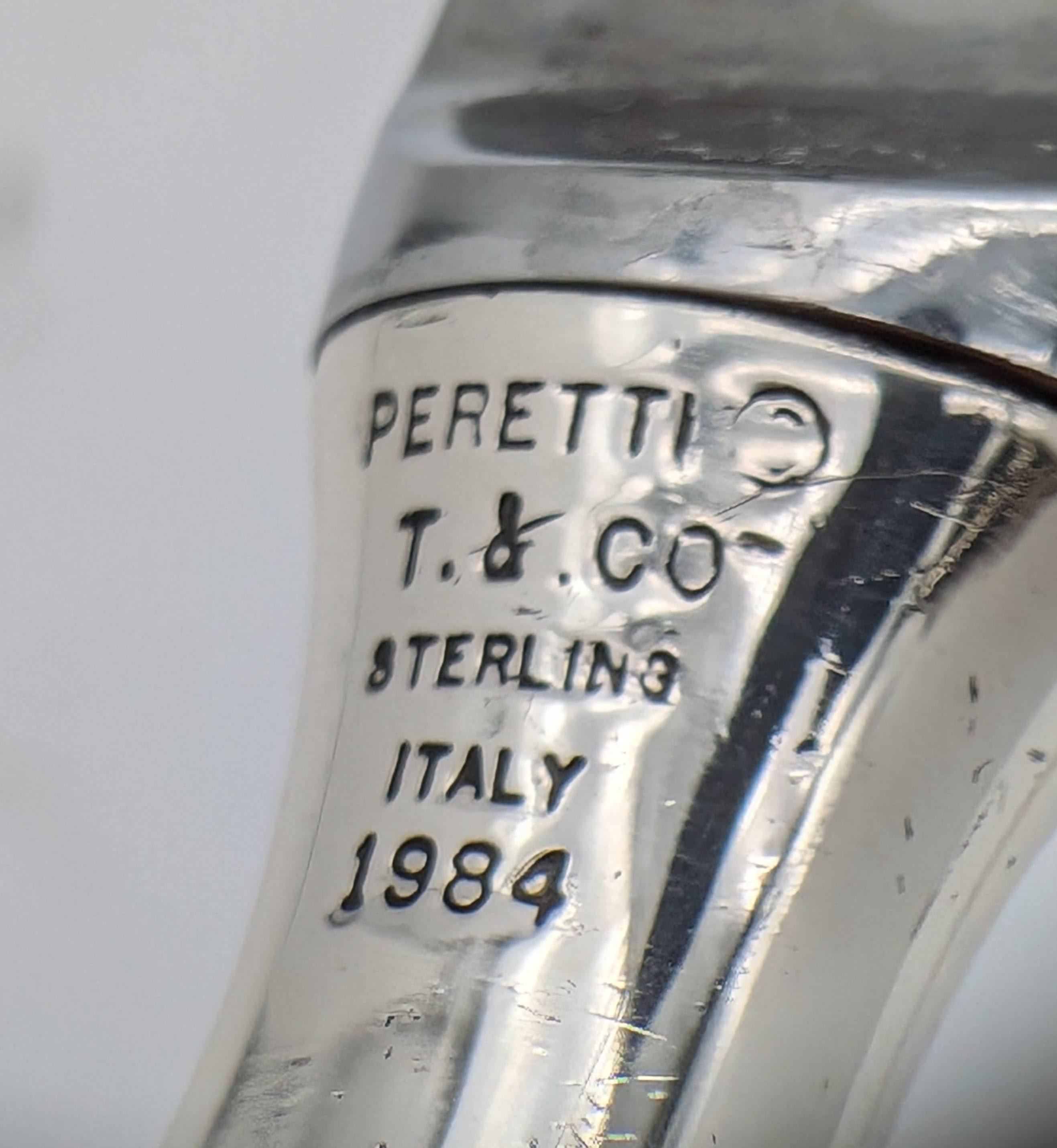 Cuchillo de Challah de plata de Tiffany & Co., Italia 1984 en venta 1