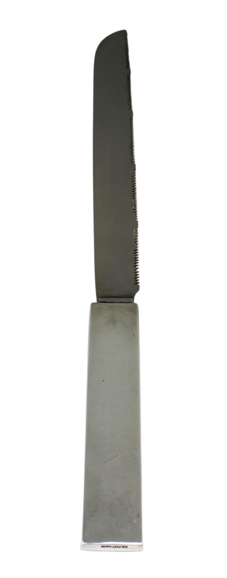 Un mango de plata para cuchillo de Challah de Ludwig Yehuda Wolpert en Bueno estado para la venta en New York, NY