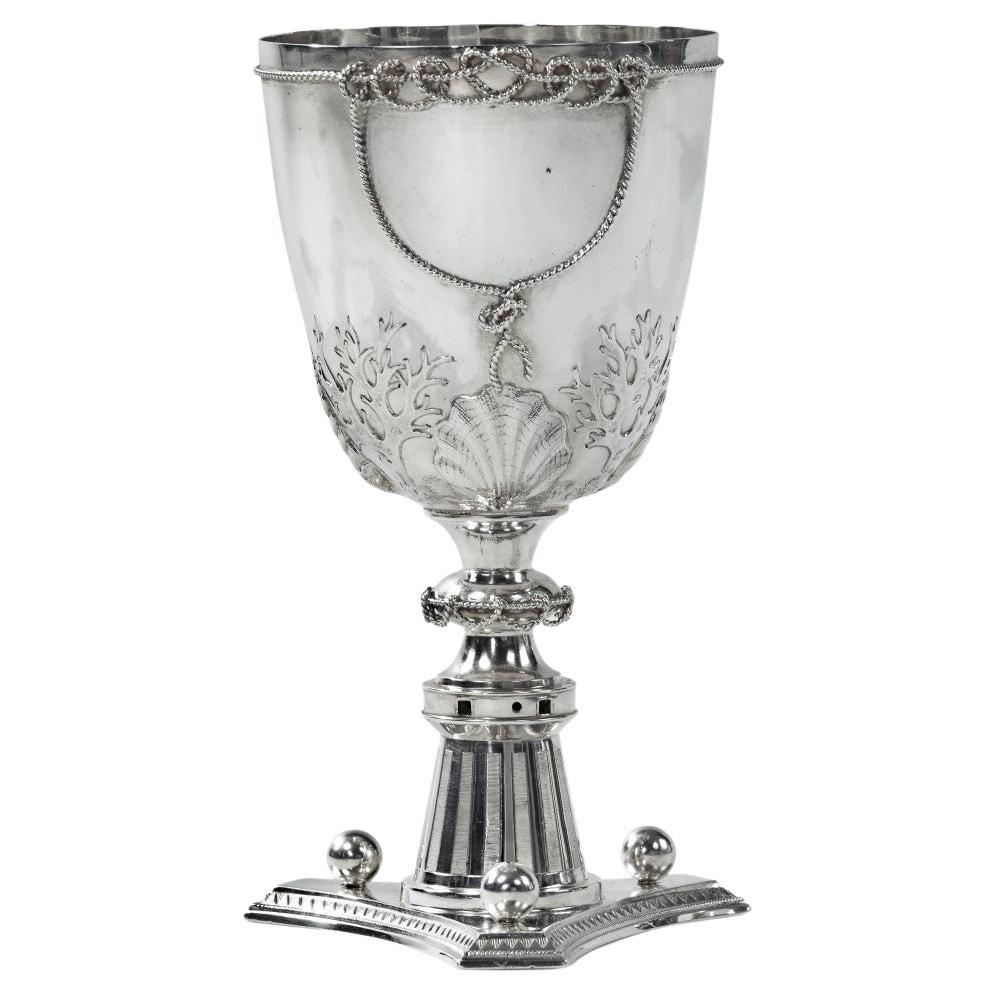 Silver Cup by Henry Wilkinson, Dated 1874 For Sale