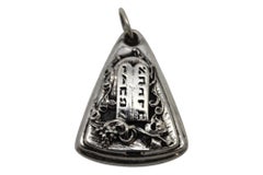 Pendentif dealogue en argent par Henryk Winograd, Judaica, New York, 20e siècle