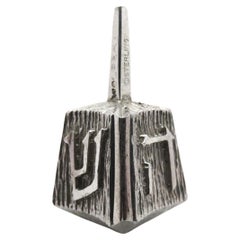 A Silver Dreidel by Ludwig Wolpert, Circa 1970
