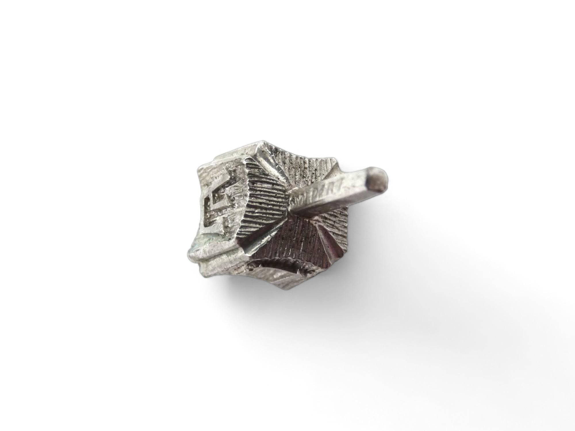 American A Silver Dreidel by Ludwig Wolpert, Circa 1970