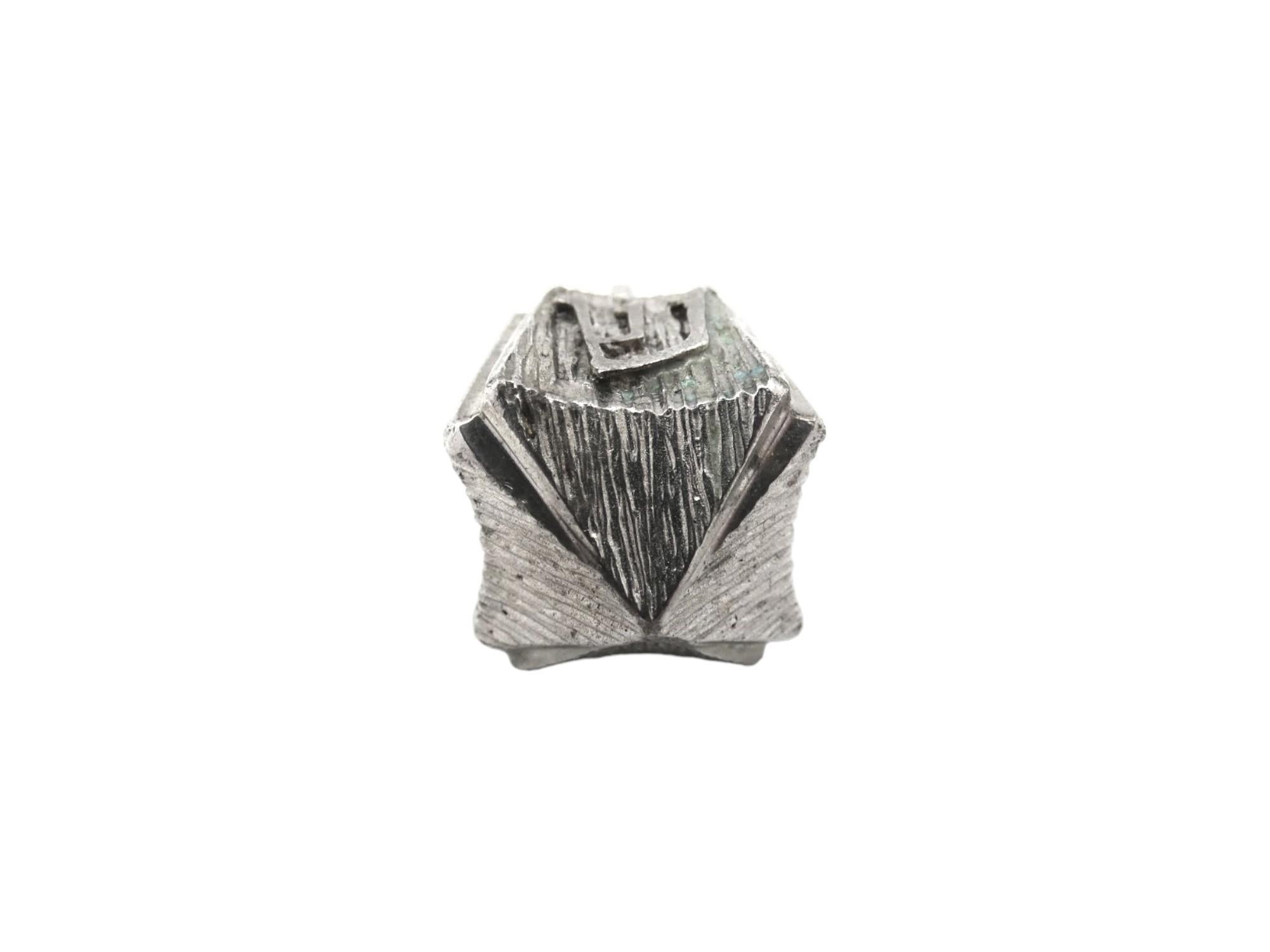 Late 20th Century A Silver Dreidel by Ludwig Wolpert, Circa 1970