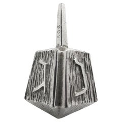 Un Dreidel de plata de Ludwig Wolpert, circa 1970